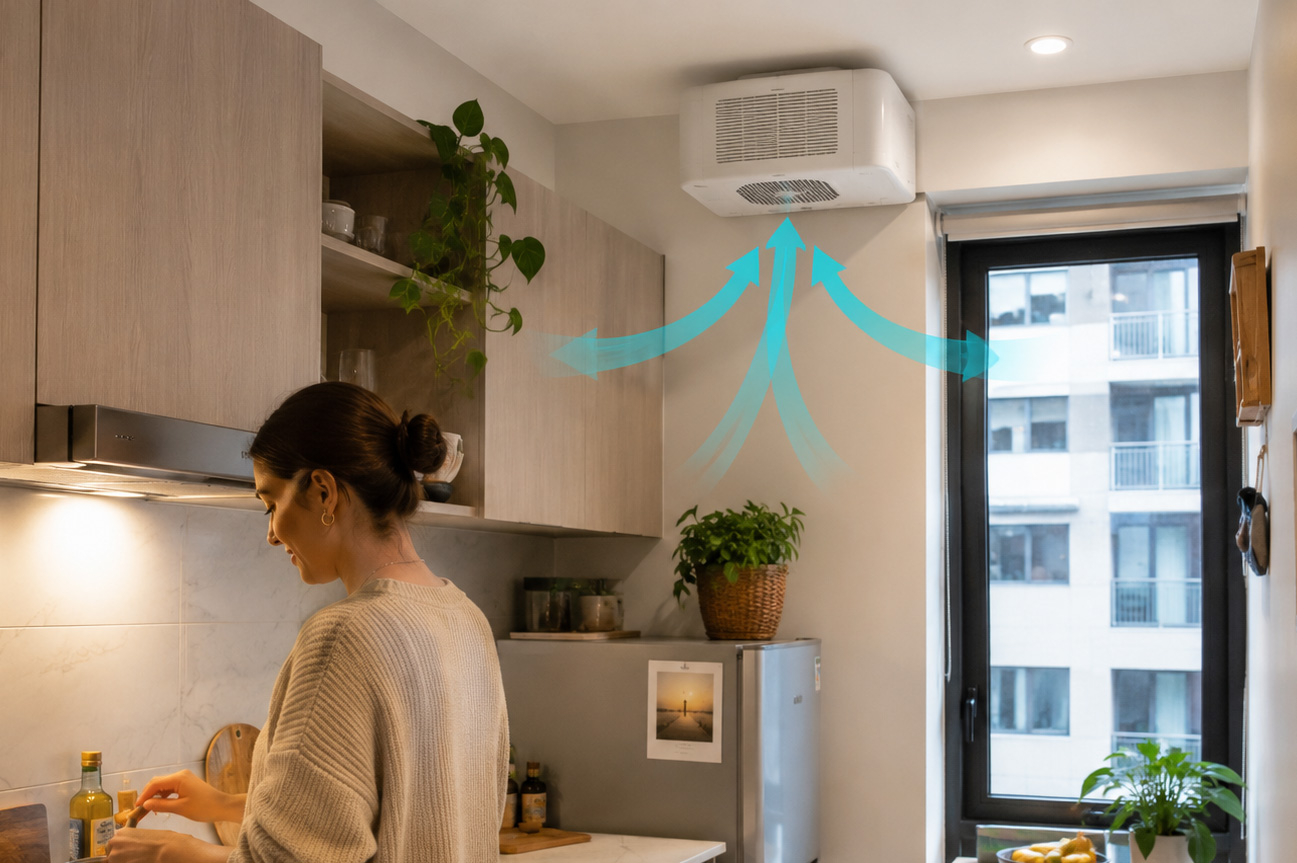 unducted exhaust fan